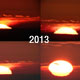 2013. Восходящее солнце через телескоп, с фильтром и без